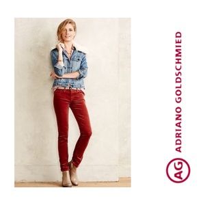 AG Adriano Goldschmied Stevie skinny straight cords Jeans 29